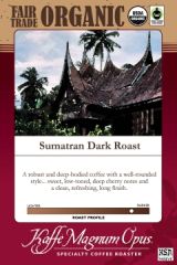 Fair Trade Organic Sumatran Dark Roast Coffee